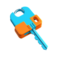key isolated on background with png