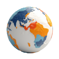 globe isolated on background with png