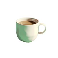 hot coffee mug isolated on background with png