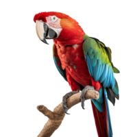 pappagallo isolato su sfondo con generativo ai png