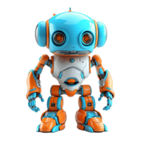 robot isolated on background with png