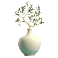 em vaso plantas isolado em fundo com generativo ai png