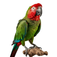 papegaai geïsoleerd Aan achtergrond met generatief ai png