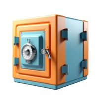 safe box isolated on background with png