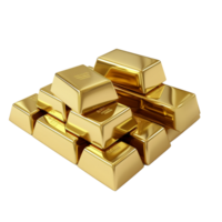 pile of gold isolated on background with png