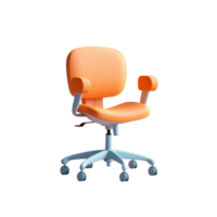 kontor stol isolerat på bakgrund med generativ ai png