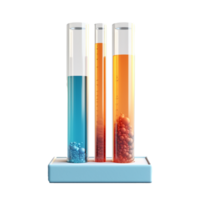 science test tube isolated on background with png