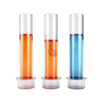 science test tube isolated on background with png