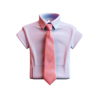 shirt and tie isolated on background with png