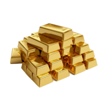 pile of gold isolated on background with png