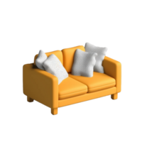 sofa and armchair isolated on background with png