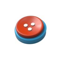 red push button isolated on background with png