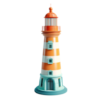 farol isolado em fundo com generativo ai png