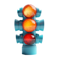 traffic light isolated on background with png