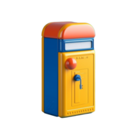 post box isolated on background with png