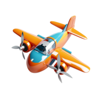 propeller plane isolated on background with png