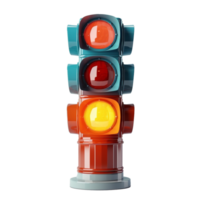 traffic light isolated on background with png