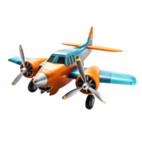 propeller plane isolated on background with png