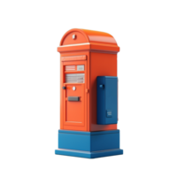 post box isolated on background with png