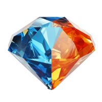 Diamant isoliert auf Hintergrund mit generativ ai png