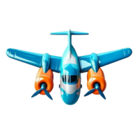 propeller plane isolated on background with png