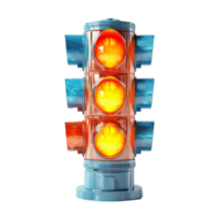 traffic light isolated on background with png