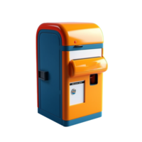 post box isolated on background with png