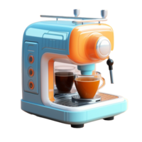 café machine isolé sur Contexte avec génératif ai png