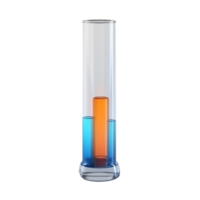 science test tube isolated on background with png