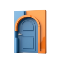 open door isolated on background with png