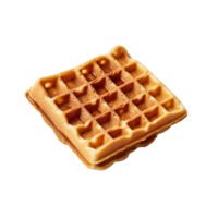 gaufre isolé sur transparent arrière-plan, établi avec génératif ai png