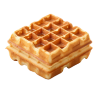 Waffle isolated on transparent background, created with png