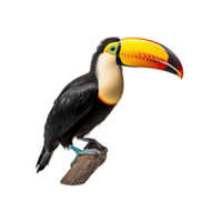 Toucan bird isolated on transparent background, created with png