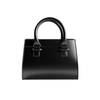 Black bag isolated on transparent background, created with png