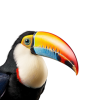 Tukan Vogel isoliert auf transparent Hintergrund, erstellt mit generativ ai png