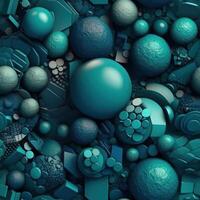Colorful seamless geometric pattern created with technology photo