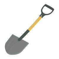 An edging and planting spade, construction tool vector