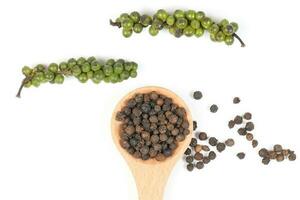 Black peppercorn raw dry photo