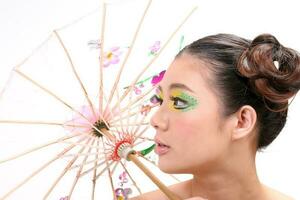 Asian Woman Fashion Makeup photo