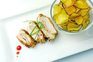 Chicken Cordon Blue Sweet Potato Chips photo