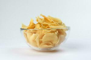 Arrowhead root arrowroot chips traditional for Chinese new year photo