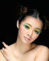 Asian Woman Fashion Makeup photo