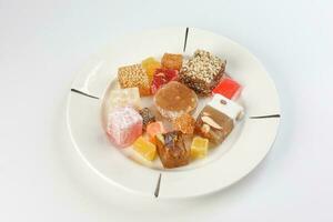 Turkish Delight sweet desert colorful verity photo