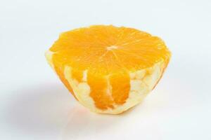 Peeled orange slice photo