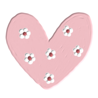 amoroso corazones con acrílico pintura png