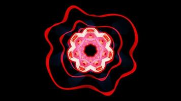 vj loop abstract red wave equalizer music background. High quality 4k footage video