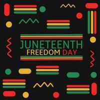 Illustration vector graphic of banner background juneteenth freedom day celebration