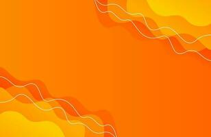 Abstract gradient orange background vector