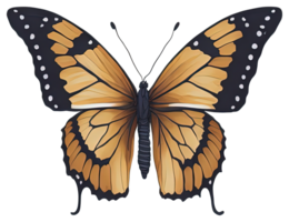 aquarelle papillon isolé. génératif ai png