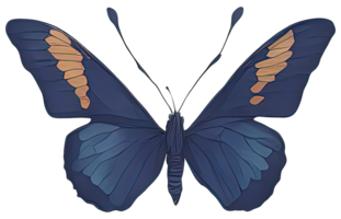 aquarelle papillon isolé. génératif ai png